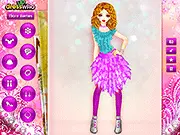 Fashion Magazine Cover Dress Up free online game screenshot showing a model on a custom-designed magazine cover with editable text and colors