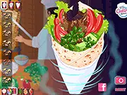 Mysterious Shawarma game, decorate and customize street food, play free online on PlayArcadeHub