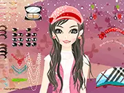 Butterfly Clothing free online game, a beautiful lady wearing an elegant dress in a fashion makeover.