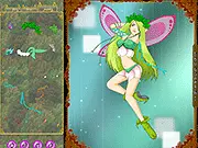 Forest Fairy Boskee Dressup free online game, fantasy style, styling a jungle faerie with wings and mystical clothing