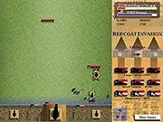 Play Redcoat Invasion free online strategy game - American Revolution war defense