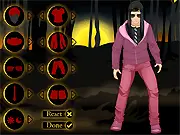 Taylor Lautner Dress Up free online game screenshot, celebrity styling game featuring the famous American actor, play free on PlayArcadeHub