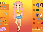 Sailor Seasons Dress Up online game image showing four styled anime girl characters representing the seasons: Spring, Summer, Autumn, and Winter.