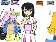Militia Girls Dress Up game showing an illustrated female character in tactical military gear, camouflage, and holding a weapon. Free online character creation game.