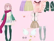 Nanami Chiaki Dress-Up free online game, Danganronpa character styling and fashion