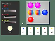 Prima Coloris free online game screenshot, solving a marble puzzle on a grid tile, logic and timed challenge game