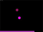 Screenshot of Vanishing Point online game showing a single, rapidly disappearing coin on a minimalist background, testing the player's reaction speed.