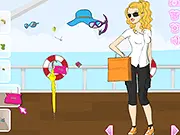 Play Summer Style Coloring Dressup free online, fashion game, choose summer outfit, coloring dress-up