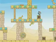 Vase Smasher free online game where a cartoon bomb is about to explode near ceramic vases