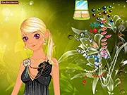 Screenshot of Sydney Make Up game showing the character Sydney ready for a makeover with various cosmetic options and colors displayed on the screen