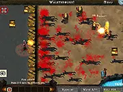 Exuro medieval fantasy game screenshot, defending against enemy hordes, play free online