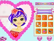 Stylish Cutie Look free dress-up game with a model wearing a cute outfit and makeup