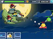 Naughty Angry Birds free online rotational physics puzzle game on PlayArcadeHub
