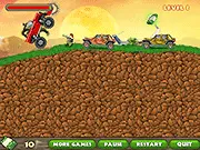 Play Tropical Uphill Driver free online. Monster jeep with spike roller driving up a hill in a jungle war racing game.