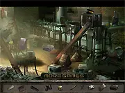 The Long Road free online hidden objects game screenshot, showing a detailed scene with items cleverly concealed