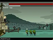 Play Unlimited Zombies free online shooting game upgrade gun speed health