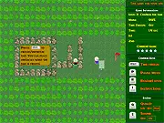 Maze Stopper 2 free online strategy game, building walls to block the CPU player in the maze on PlayArcadeHub