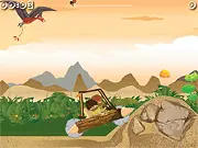 Play Ground Rumble Rally free online racing game, prehistoric cars, beat dinosaurs and enemies, local multiplayer rally on PlayArcadeHub