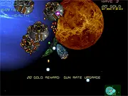 Infinity 2 retro space shoot 'em up game screenshot, small spaceship fighting waves of alien enemies and bullets