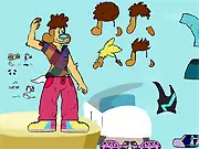 The Danny Dress Up online game screenshot, a male character being styled with various clothes and accessories
