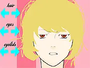 StarDraw Hairstyle Maker free online game screenshot, showing a virtual client getting a creative new haircut and color