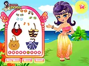 Play Hawaiian Skirts Dressup free online, tropical island fashion game, design Aloha style outfits for sunny summer days