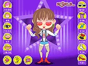 Sweet Dancer Dressup free online game for girls screenshot, designing a sweet appearance for a ballerina