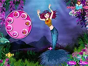 Floral Mermaid Queen game banner showing a stunning mermaid with long flowing hair, wearing a floral-themed tail and top