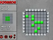 Play Squanda free online puzzle game, challenging grid-based game with blocks and arrows, level editor feature on PlayArcadeHub
