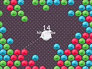 Screenshot of Bulu Bulu match 3 puzzle game showing colorful groups of Bulus on a grid, free online puzzle game