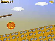 Play Push Push Pump online free puzzle game - control the platform to keep the pumpkin bouncing forward