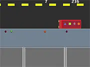 Purple Banana free food truck game online, PlayArcadeHub shape-matching arcade game