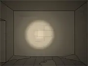 The Treasure Tomb game screenshot showing a dark, mysterious Egyptian chamber with hieroglyphs and a visible trap, requiring a puzzle solution