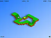 Play Marble Romp online free puzzle game - control and balance the marble to get into the hole and complete stages
