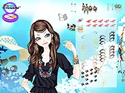 Sweet Aloha free online makeover game for beach vacation style, featuring makeup and tropical outfits