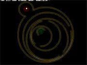 Midnight Demo free online game screenshot showing the player's icon dodging multiple waves of enemies in a dark, stylized environment.