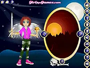 Valkyrie Dressup game screenshot showing a blonde warrior in armor, free online fantasy dress-up game