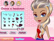 Perfect Hairstyle Salon game screenshot, three cute friends getting custom hair color and accessories