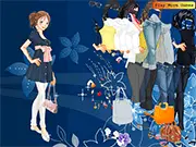 Margy Dress Up free online game screenshot showing a female character being styled with various fashionable dresses and clothes