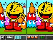 Retro Differences puzzle game featuring two nearly identical classic video game screenshots, spot the differences online