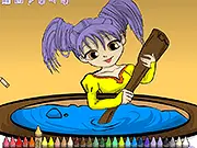 Wizard School Coloring Book free online game magic themed illustration