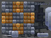 Sudoku II free online game screenshot showing a partially filled $9	imes9$ number grid with a clean interface.