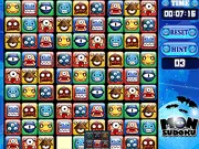 Screenshot of the Mon Sudoku game board showing a 9x9 grid filled with unique, colorful monster icons instead of numbers. Play free online on PlayArcadeHub.