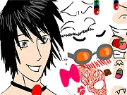 Play Death Note Face Maker free online anime character creator game on PlayArcadeHub