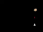 Retro spaceship flying through a dense asteroid field, shooting enemies in the Plower Space online game