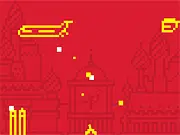 Commie Cannon free online pixel shooter game screenshot, defending nuclear stockpiles against enemy fire, play free on PlayArcadeHub