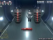 Robby the Robot running, jumping, and ducking obstacles in the free online Robot Run Flash arcade game on PlayArcadeHub