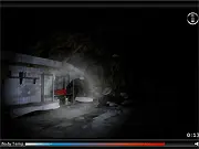 Icescape free online escape room game screen, showing a frozen environment and a locked door with puzzle elements.