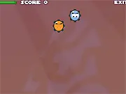 Base Jumping 2 free online game screenshot showing a parachutist in mid-air about to pull their ripcord above a cityscape
