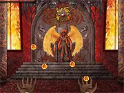 Fireball Juggler game screenshot showing two hands trying to catch and control glowing fireballs in mid-air